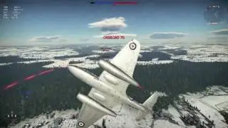 War Thunder RB Gameplay - Meteor MK4 G41F