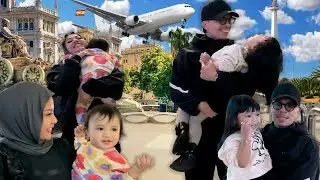 AMEENA JEMPUT ATTA AUREL HONEYMOON, KANGEN BANGET!! 