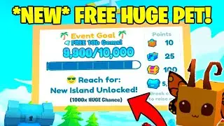 *NEW* How To Get FREE HUGE PET & DIAMONDS In Summer UPDATE Part 2 In Pet Simulator X! (Roblox)
