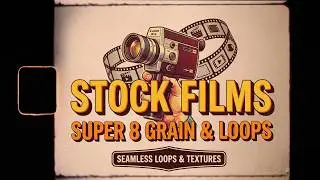 Black Super 8mm Film Frame Overlay | Vintage Film Look (Free to Use, 4K)