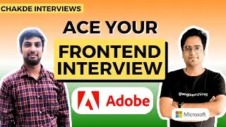 Adobe Frontend Interview Experience | Chakde System Design ⚡️