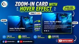 Zoom-In Card with Hover effect using HTML and CSS ||