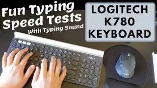 Logitech Keyboard K780 vs K260 - Fun Typing Speed Tests with typing sound