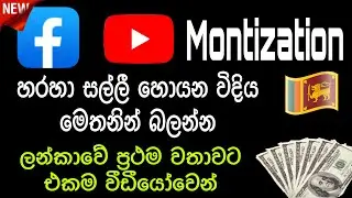 Facebook සහ Youtube වලින් මුදල් හොයන විදිය - Facebook Monetization & Youtube Monetization අතර වෙනස