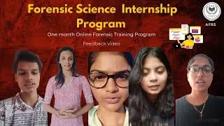 one month Online Forensic Science internship Program feedback #forensicscience #examination @afrs