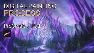 Azeroth Journey - Azurmyst Isle (remake) - Ipad Procreate Painting