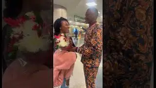 Alenga and Anzu welcoming their lovers at the airport in Houston, Texas!