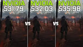 Nvidia Drivers (531.79 vs 532.03 vs 535.98) Test in 5 Games RTX 3060Ti - Comparison Test