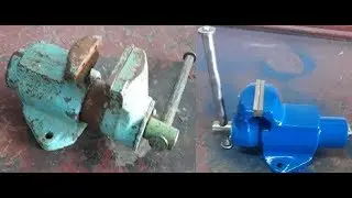Реставрация старых поломанных тисков // Restoration vise from scrap metal