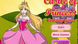 Castle Of Princess Coloring - Girls games