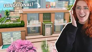 I build a FUNCTIONAL dance studio in The Sims 4! ~ Speedbuild with voice over