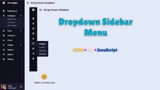 How to Create a Dropdown Sidebar Menu in 