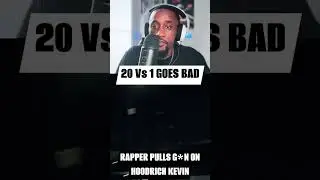 20 Vs 1 Goes Bad When Rapper Pulls G*N On Hoodrich Kevin  #viralvideochallenge #ViralTikTok #Hood