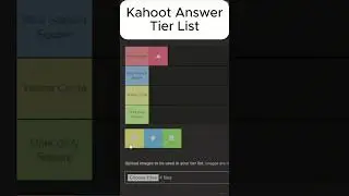 Kahoot Answer Tier list!!!! IF you disagree ur  WRONG #funny #kahoot #fyp #viral #joke #nostalgia