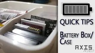 Quick Tip - Use a Lunchbox to store Batteries!