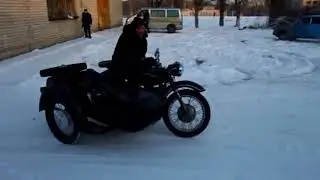 Дрифт на мотоцикле К-750