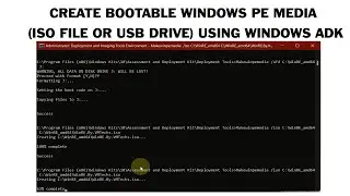 How to Make Windows Installation Media ISO File or USB Drive Using Windows ADK CMD