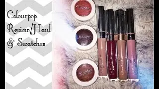 ☾Colourpop Review/Haul with Swatches ☽