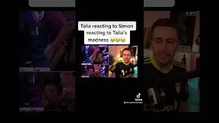 Talia reacting to Simon reacting to talia’s madness 😂😱
