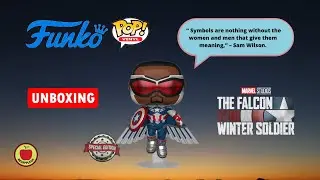 Unboxing Flying Captain America The Falcon and The Winter Soldier Funko Pop