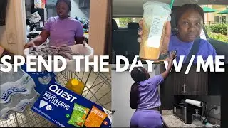 DITL: Cleaning, doing laundry, BEST coffee order, mom things #dayinmylife 