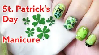 How-To-Manicure St. Patrick's Day Manicure Start to Finish using Maniology Stamping Plates