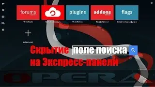 Скрытие поле поиска на Экспресс панели