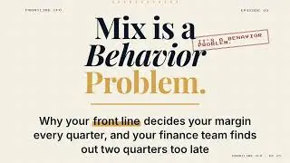 Value Creation Lever #05 - Mix Optimization