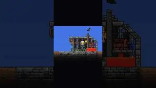 Прикольная кузница в Terraria! #terraria #building #shorts