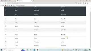 #5  bootstrap tables tutorial | table rows |hover rows | black/dark tables