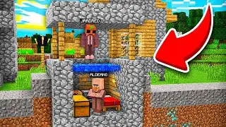 ALDEANO SE ESCONDE EN MI POZO DE MINECRAFT!