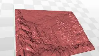 Mountain Landscape 3d stl model