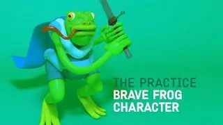 Model a Brave Frog Hero Character in Cinema 4d // The Practice 99