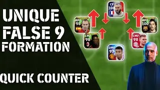 False 9 formation Squad Building In Efootball Mobile 2023