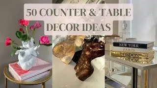 50 Counter & Table top decor ideas for 2023