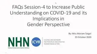 FAQ on COVID 19 to Increase Public Understanding on COVID 19   Gender