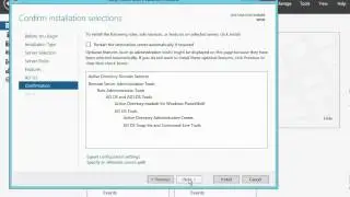 Install Active Directory Services in Windows Server 8 Beta