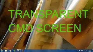 Transparent cmd screen