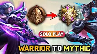 My WARRIOR To MYTHIC Solo Rank Journey Begins | Mobile Legends