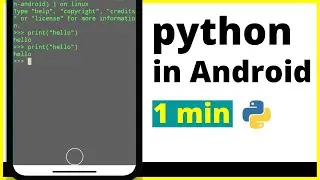 Comment exécuter un programme Python sur Android ?