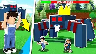 I SUMMONED THE SPIDER BOSS FIGHT IN Build a Boat!