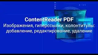 Изображения, колонтитулы, гиперссылки в ContentReaderPDF