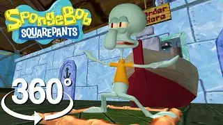Spongebob Squarepants! - 360° - Squidward's Talent Show Dance! 2023 (3D VR Game Experience!)