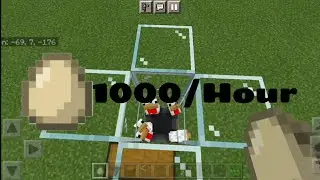 How to make an egg farm in Minecraft PE #shorts
