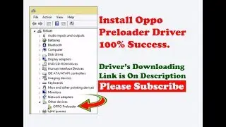 Oppo Preloader Driver Install for Flashing Oppo A83