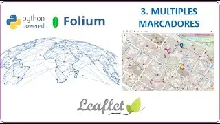 Python Mapa Interactivo | Múltiples Marcadores Mapa Interactivo | Folium Mapa Interactivo | Leaflet