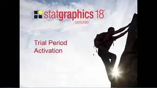 Statgraphics 18 Trial Period Activation