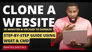 How to clone a website using wget and cmd 
