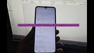 Hisense E70 HLTE262E Flashing With Original Factory File Dead Repair