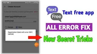 Fake WhatsApp number | Textfree Sign Up Problem Fix | Textfree error 